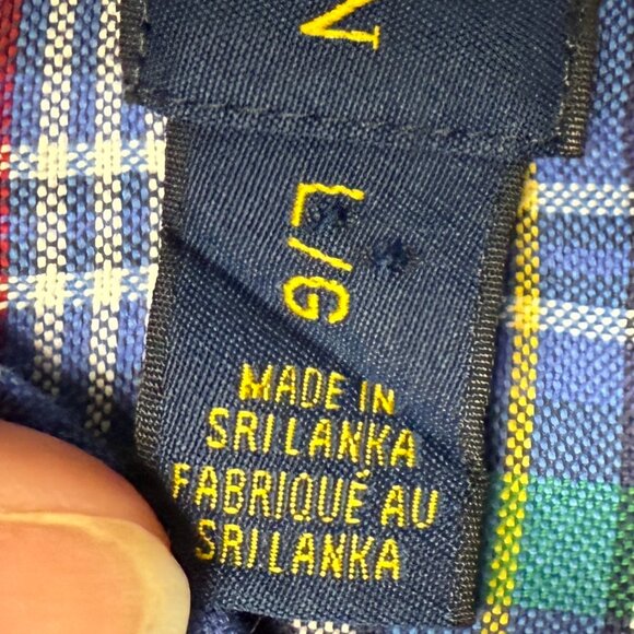 EUC Men's RALPH LAUREN Oxford Long Sleeve Plaid Button Down Shirt | Size L - Picture 5 of 5